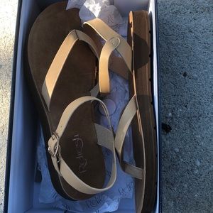 Refresh flat sandals color nude